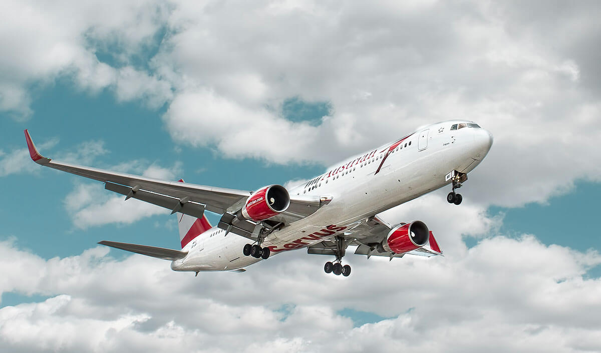 Austrian Airlines Flugstrecke (1)